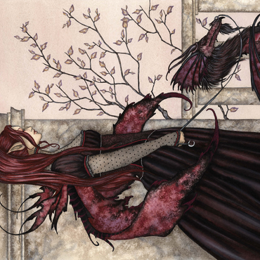 A Faery And Her Pet Dragon - Amy Brown 500 Jigsaw Puzzle 3D Modell