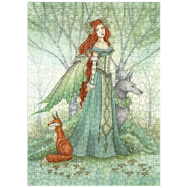 puzzleplate Woodland Guardians Fairy - Amy Brown 500 Jigsaw Puzzle