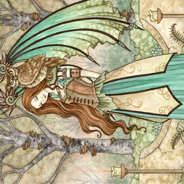 Garden of wisdom Fairy - Amy Brown 100 Jigsaw Puzzle 3D Modell