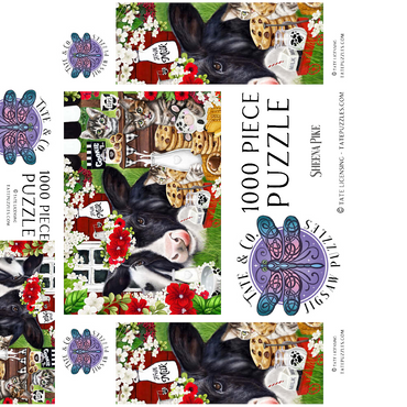 Cookies and Milk Cow and Kitties - Sheena Pike 1000 Jigsaw Puzzle box 3D Modell