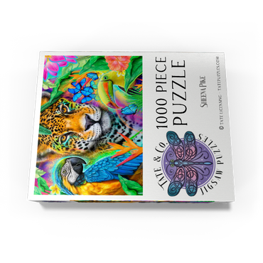 Faces of Nature Macaw Jaguar Toucan - Sheena Pike 1000 Jigsaw Puzzle box view3