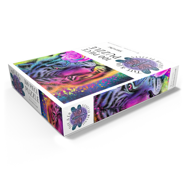 Neon Rainbow Tiger - Sheena Pike 100 Jigsaw Puzzle box view1