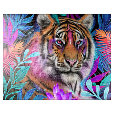 puzzleplate Lotus Dream Tiger - Sheena Pike 100 Jigsaw Puzzle