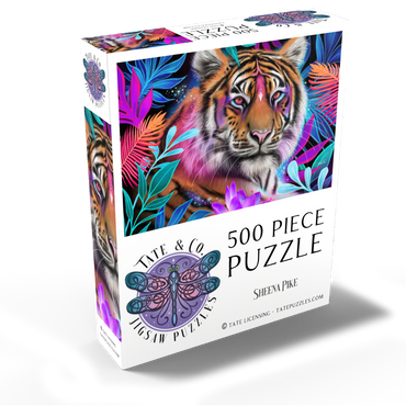 Lotus Dream Tiger - Sheena Pike 500 Jigsaw Puzzle box view2