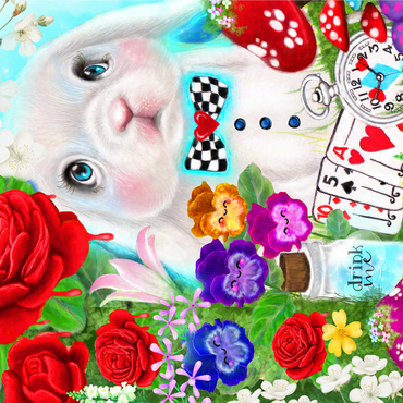 The White Rabbit - Sheena Pike 1000 Jigsaw Puzzle 3D Modell