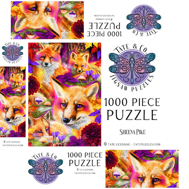 DayDream Red Fox in Forest - Sheena Pike 1000 Jigsaw Puzzle box 3D Modell