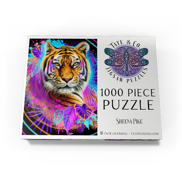 Neon Tiger Animal Spirit - Sheena Pike 1000 Jigsaw Puzzle box view3