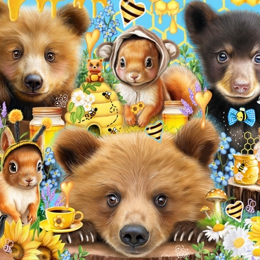 Bees and Honey Bears - Sheena Pike 500 Jigsaw Puzzle 3D Modell