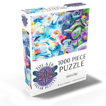 Magical Dolphins and Turtles - Sheena Pike 1000 Jigsaw Puzzle box view2
