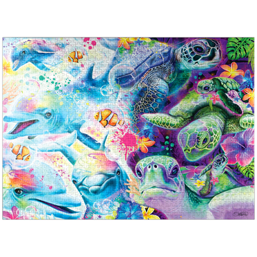 puzzleplate Magical Dolphins and Turtles - Sheena Pike 1000 Jigsaw Puzzle