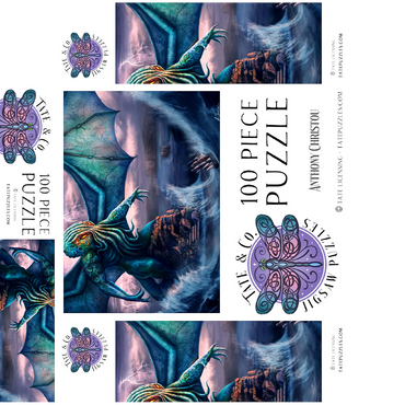 Cthulu Lovecraft Horror - Anthony Christou 100 Jigsaw Puzzle box 3D Modell