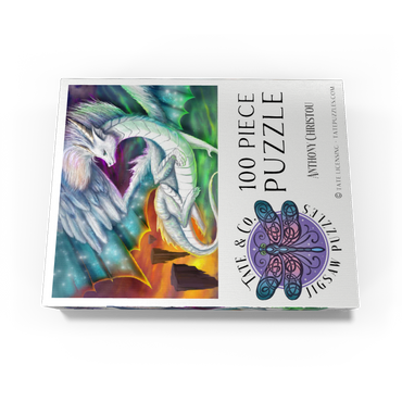 Furry Cute dragon - Anthony Christou 100 Jigsaw Puzzle box view3