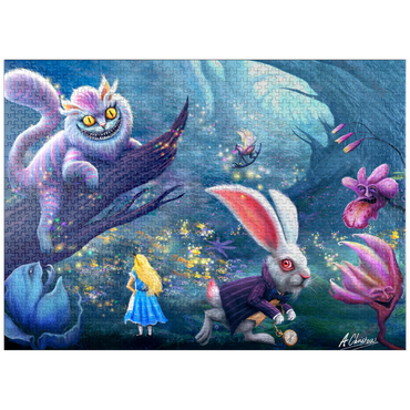puzzleplate Alice in Wonderland & Cheshire Cat - Anthony Christou 1000 Jigsaw Puzzle