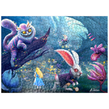 puzzleplate Alice in Wonderland & Cheshire Cat - Anthony Christou 500 Jigsaw Puzzle