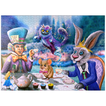 puzzleplate Alice in Wonderland Tea Party - Anthony Christou 1000 Jigsaw Puzzle