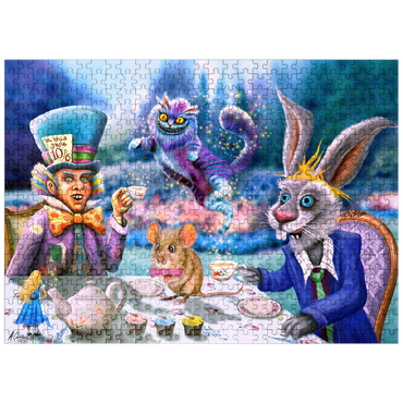 puzzleplate Alice in Wonderland Tea Party - Anthony Christou 500 Jigsaw Puzzle