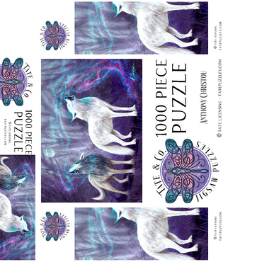 Magical Wolf Howl - Anthony Christou 1000 Jigsaw Puzzle box 3D Modell