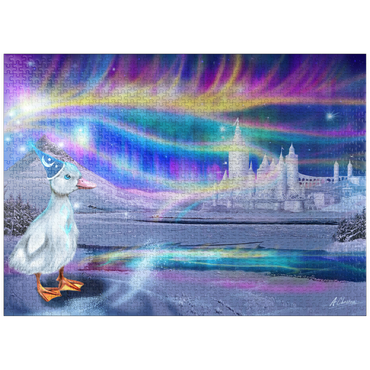 puzzleplate Quacker Jack's Duck Aurora -Anthony Christou 1000 Jigsaw Puzzle