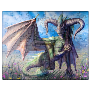 puzzleplate Taurus Dragon Zodiac - Anthony Christou 100 Jigsaw Puzzle