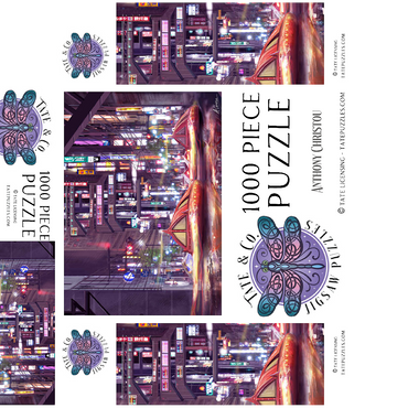 Future Tokyo Cyberpunk - Anthony Christou 1000 Jigsaw Puzzle box 3D Modell