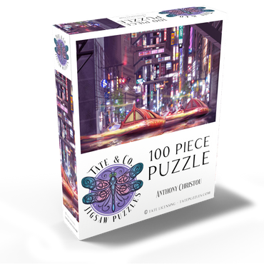 Future Tokyo Cyberpunk - Anthony Christou 100 Jigsaw Puzzle box view2