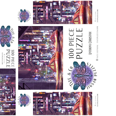 Future Tokyo Cyberpunk - Anthony Christou 100 Jigsaw Puzzle box 3D Modell