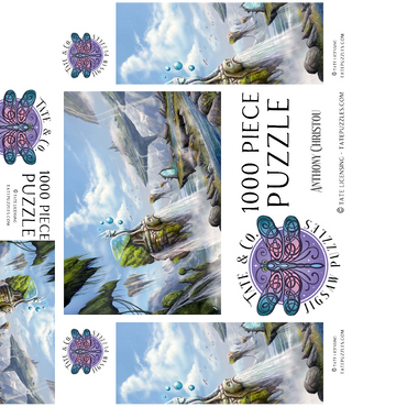 -Waterfalls Dreamscape Argolida Surreal Landscape -Anthony Christou 1000 Jigsaw Puzzle box 3D Modell