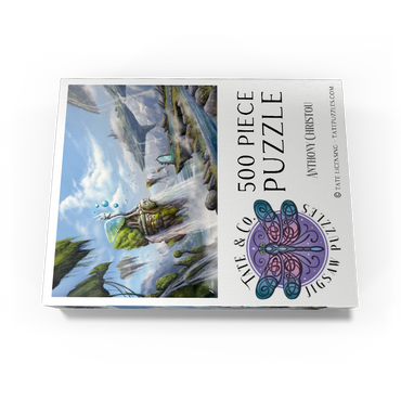 -Waterfalls Dreamscape Argolida Surreal Landscape -Anthony Christou 500 Jigsaw Puzzle box view3