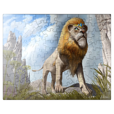 puzzleplate Lions Pride - Anthony Christou 100 Jigsaw Puzzle