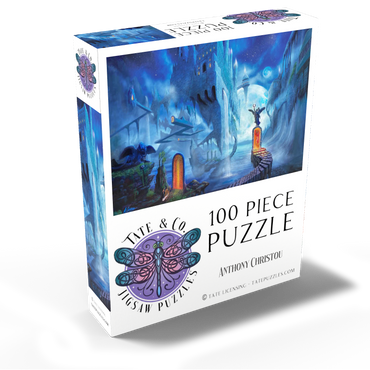 Ocean Dreamscape Nerostrios Landscape -Anthony Christou 100 Jigsaw Puzzle box view2