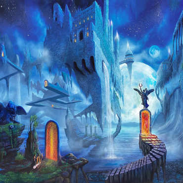 Ocean Dreamscape Nerostrios Landscape -Anthony Christou 100 Jigsaw Puzzle 3D Modell