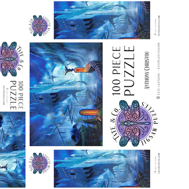 Ocean Dreamscape Nerostrios Landscape -Anthony Christou 100 Jigsaw Puzzle box 3D Modell