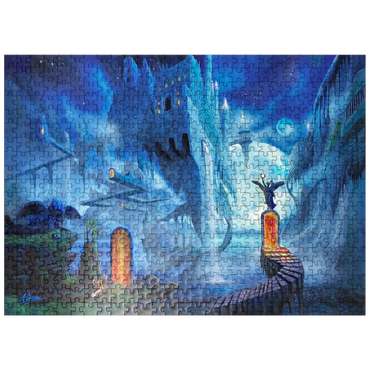 puzzleplate Ocean Dreamscape Nerostrios Landscape -Anthony Christou 500 Jigsaw Puzzle