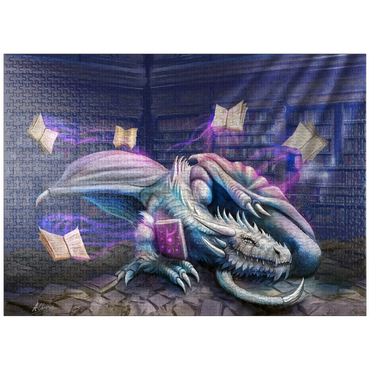 puzzleplate Helios Library Dragon - Anthony Christou 1000 Jigsaw Puzzle