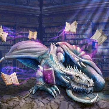 Helios Library Dragon - Anthony Christou 100 Jigsaw Puzzle 3D Modell