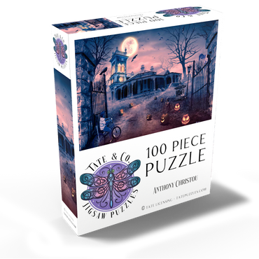 Halloween Horror Manor of Madness Haunted House - Anthony Christou 100 Jigsaw Puzzle box view2