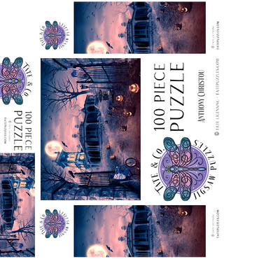 Halloween Horror Manor of Madness Haunted House - Anthony Christou 100 Jigsaw Puzzle box 3D Modell