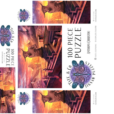 Greek Labyrinth of Alithiiria Mythology -Anthony Christou 100 Jigsaw Puzzle box 3D Modell