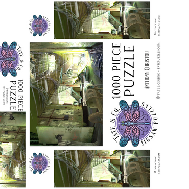 Echoes of Asylum Horror Halloween - Anthony Christou 1000 Jigsaw Puzzle box 3D Modell