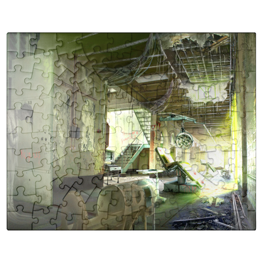 puzzleplate Echoes of Asylum Horror Halloween - Anthony Christou 100 Jigsaw Puzzle