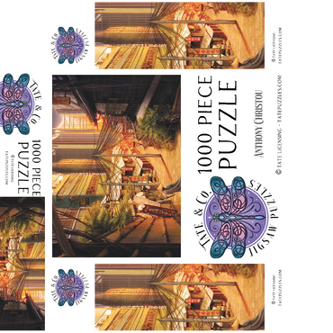 Cyberpunk Tokyo Markets Japan - Anthony Christou 1000 Jigsaw Puzzle box 3D Modell