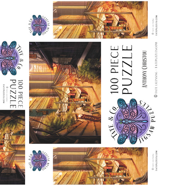 Cyberpunk Tokyo Markets Japan - Anthony Christou 100 Jigsaw Puzzle box 3D Modell