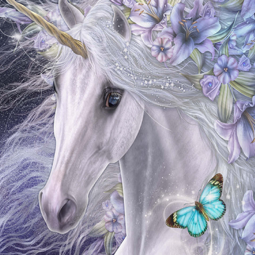 Lillicorn Floral Unicorn - Laurie Prindle 100 Jigsaw Puzzle 3D Modell