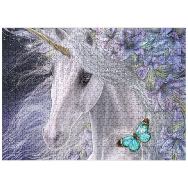 puzzleplate Lillicorn Floral Unicorn - Laurie Prindle 500 Jigsaw Puzzle