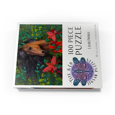 Merry Morgan Christmas Horse - Laurie Prindle 100 Jigsaw Puzzle box view3