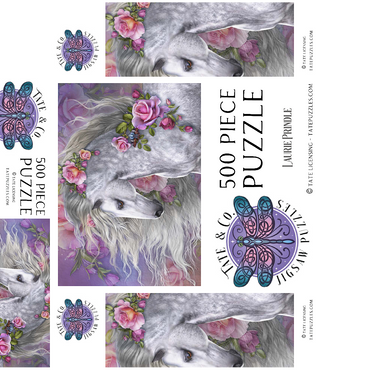 Summer Rose Horse - Laurie Prindle 500 Jigsaw Puzzle box 3D Modell