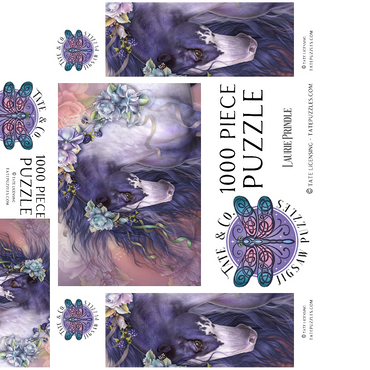 Spring Blossom Horse - Laurie Prindle 1000 Jigsaw Puzzle box 3D Modell