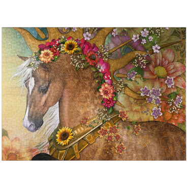 puzzleplate Summer Sunshine Horse - Laurie Prindle 1000 Jigsaw Puzzle