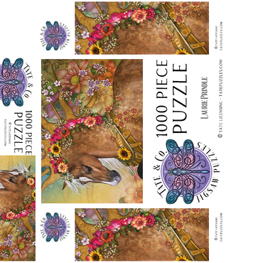 Summer Sunshine Horse - Laurie Prindle 1000 Jigsaw Puzzle box 3D Modell