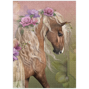 puzzleplate Beau Cheval Horse - Laurie Prindle 1000 Jigsaw Puzzle